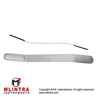 Olivecrona Brain Spatulas Concave Stainless Steel, 18 cm - 7" Blade Size 11 + 13 mm